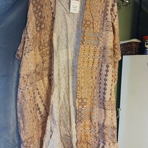 Patterned Kimono Cardigan